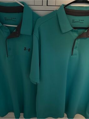 Lot of 3 Heatgear Under Armour polo shirts
